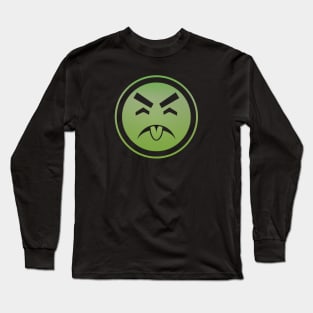 yuk, basic emoji-style Long Sleeve T-Shirt